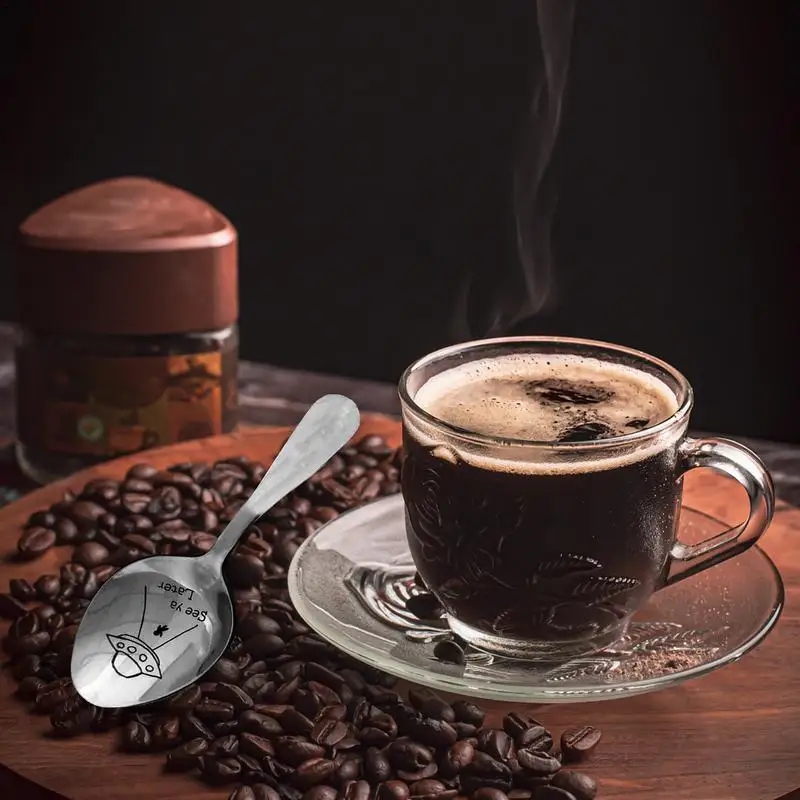 

Eating Spoon Ice Cream Spoon Gifts For Valentines Day Gifts Stainless Steel Soup Spoon For Coffee Tea Lover Mouth Spoons