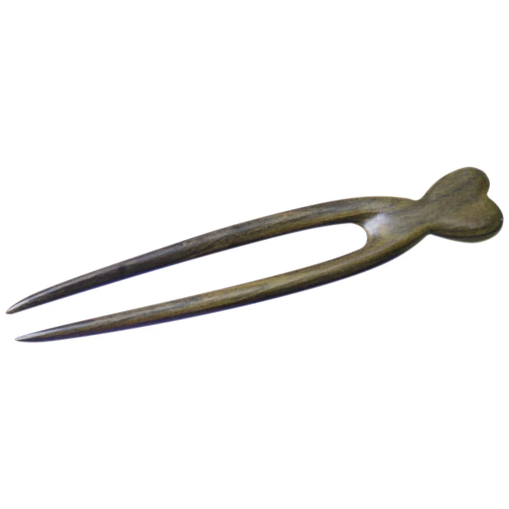 

Wooden Hair Stick Wood Vintage Hairpin Double Prong Hair Clip Women Hair Accessory