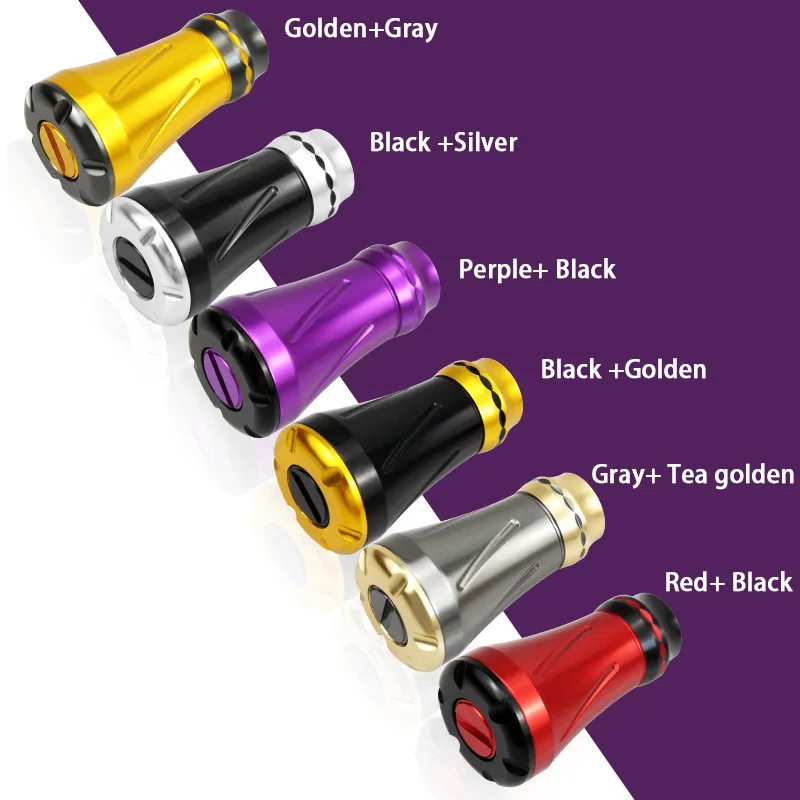 Aluminum Alloy Modified Fishing Wheel Grip Fishing Reel Handle Reel Power Knob Replacement Lightweight Power Knob Handle fishing tackle accessory