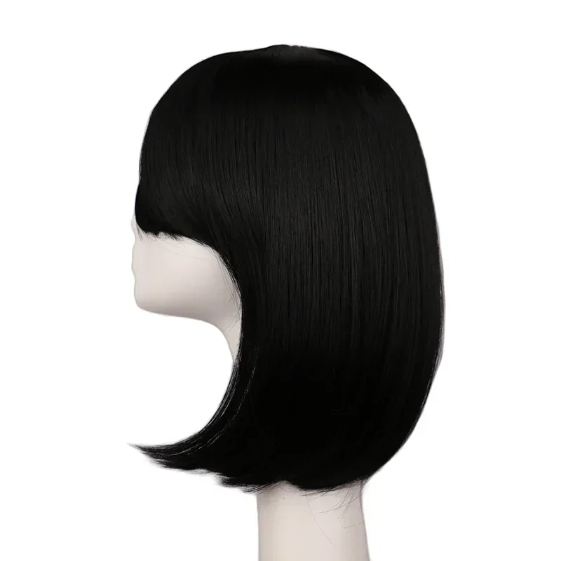 Frauen Mädchen Bob Gerade Cosplay Perücken Kostüm Party Schwarz Weiß Blau Rot Rosa 40 cm Kunsthaar Perücken Party – Detail 11