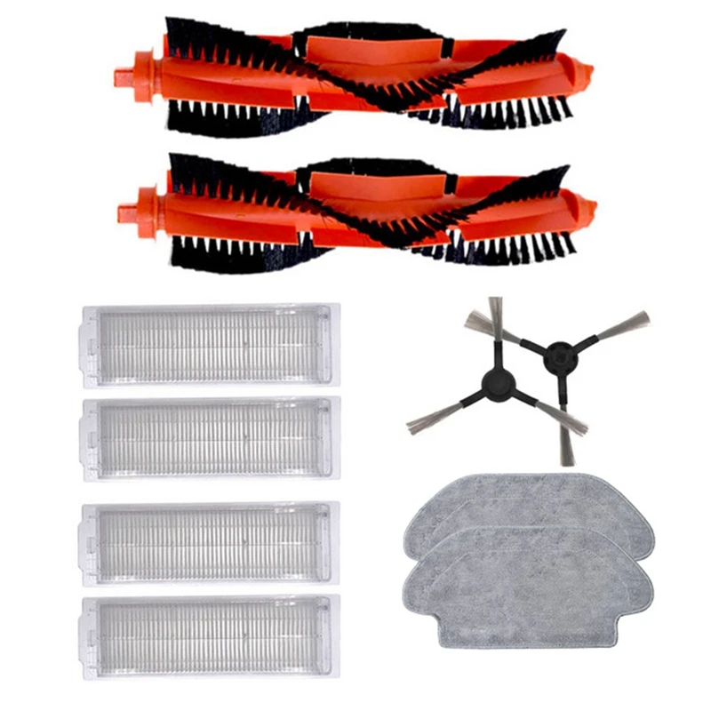 

Фильтр основной щетки, боковая щетка, ткань для швабры для Xiaomi Mijia Robot STYJ02YM для Conga 3490 для Viomi V2 PRO V3 SE V-RVCLM21B