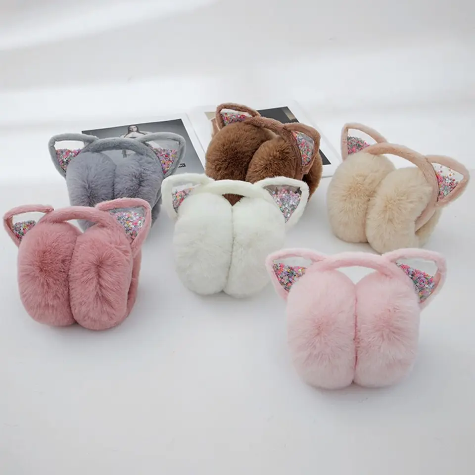 Morbido peluche scaldino per le orecchie inverno caldo
