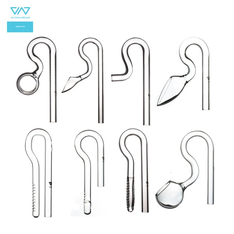 

VIV Aquarium Glass Inflow Outflow Pipe Lily Spin Peony Ochid Filter Accessories for Fish Tank