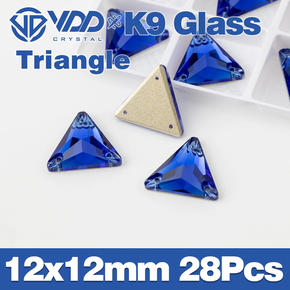 VDD S118 Saphir-Fase, hochwertiges K9-Glas, zum Aufnähen, Strasssteine, Kristallnähen, flache Rückseite, Steine für Kleidung, Hochzeitskleid – Detail 39