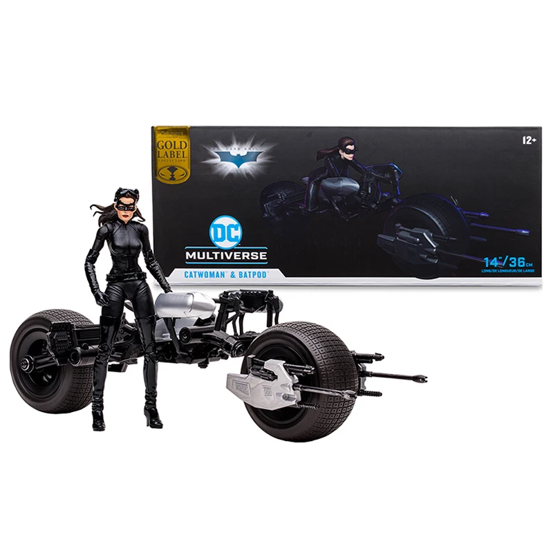 

Dc Multiverse Catwoman Batpod The Dark Knight Rise Motorbike Chariot Set Action Figure Collect Ornament Model Movable Joint Gift