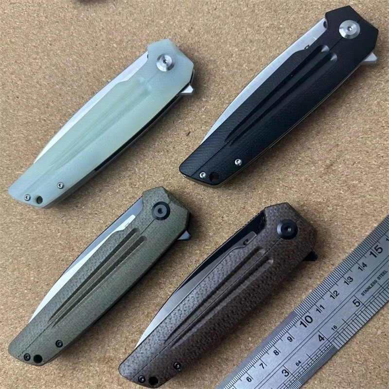 Newest Sitivien ST152 Real K110 Blade Folding Knife Micarta Handle Flipper Outdoor EDC Pocket Camping Hunting Military Knife 5