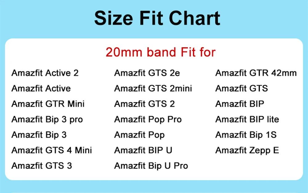 Sport Breathable 20mm Watch Strap Bracelet