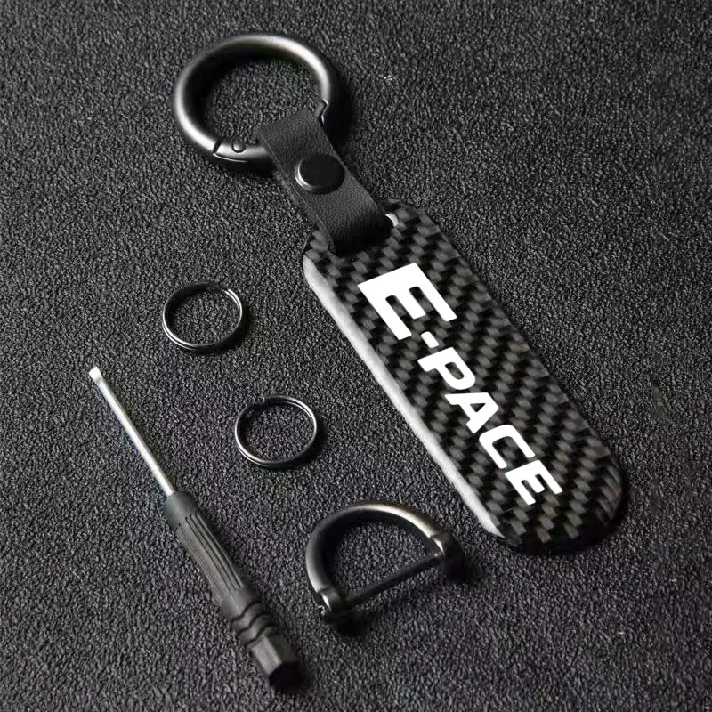 1 Pz Car Logo Styling Portachiavi Personalizzato Personalizzato Portachiavi Regali Aziendali Per Jaguar E-Pace 2018 2021 Badge Portachiavi