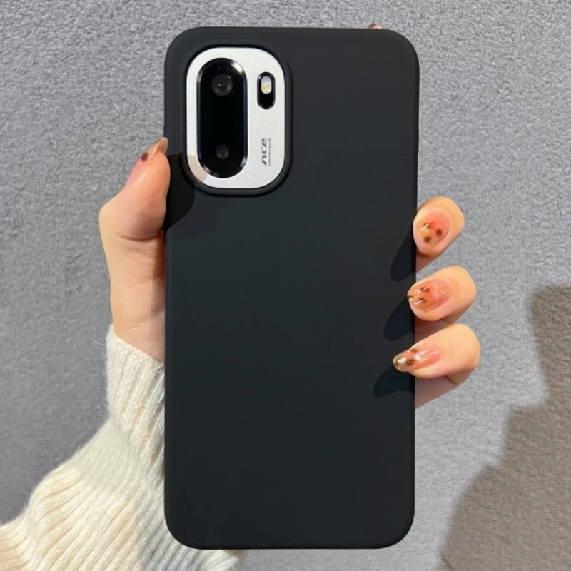 Luxury Liquid Soft Silicone Case with Comfortable Feel and Built-in Flocking Cover