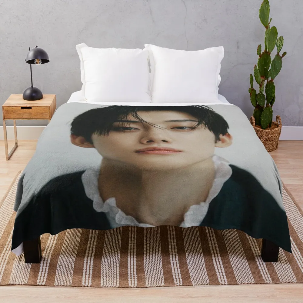 TXT 연준 던지기 담요, 싱글 담요, 부드러운 침대 담요, 보온 담요, 여행용 모피 담요