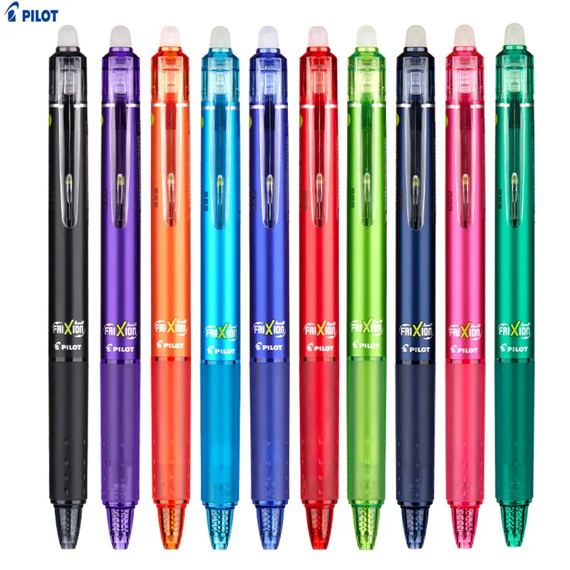 Pilot FriXion Ball Knock Retractable Erasable Gel Ink Pens Clicker, 0.5mm  Fine Point, Smooth Writing Erases Clean Ballpoint Pen - AliExpress