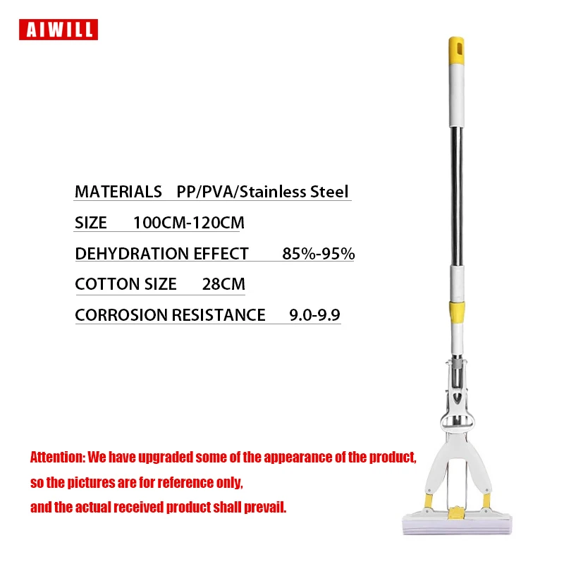 Floor Mop AIWILL Simple convenient durable Floor Cleaning Mop Household Cleaning Tools Folding Absorbing Squeeze Water mops