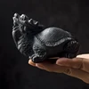 Dragon Turtle Statue Money Wealth Animal Figurine Tea Pet Home Decor Office Ornament TeaWare Natural Stone Fortune Lucky Gift 2