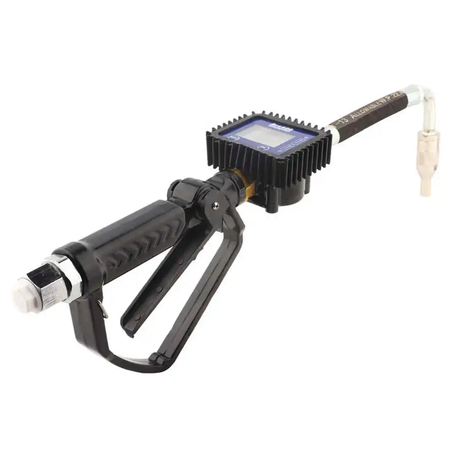 Oil Fuel Meter Nozzle Digital LCD Fuel Oil Meter Lubricant Nozzle Fueling With For Filling Fluid fuel nozzle gun