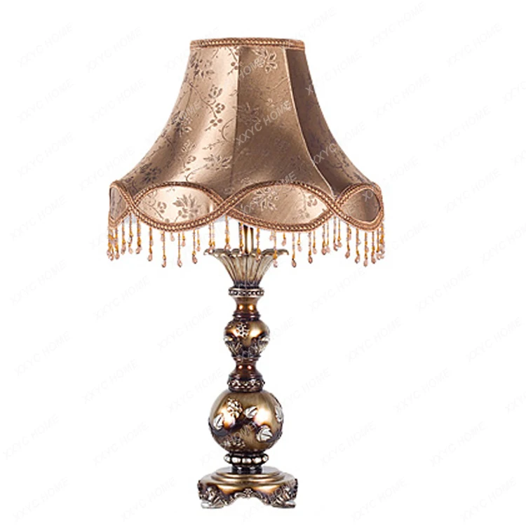 

Table Lamp Bedroom Bedside Antique Retro Idyllic Decorative Table Lamp