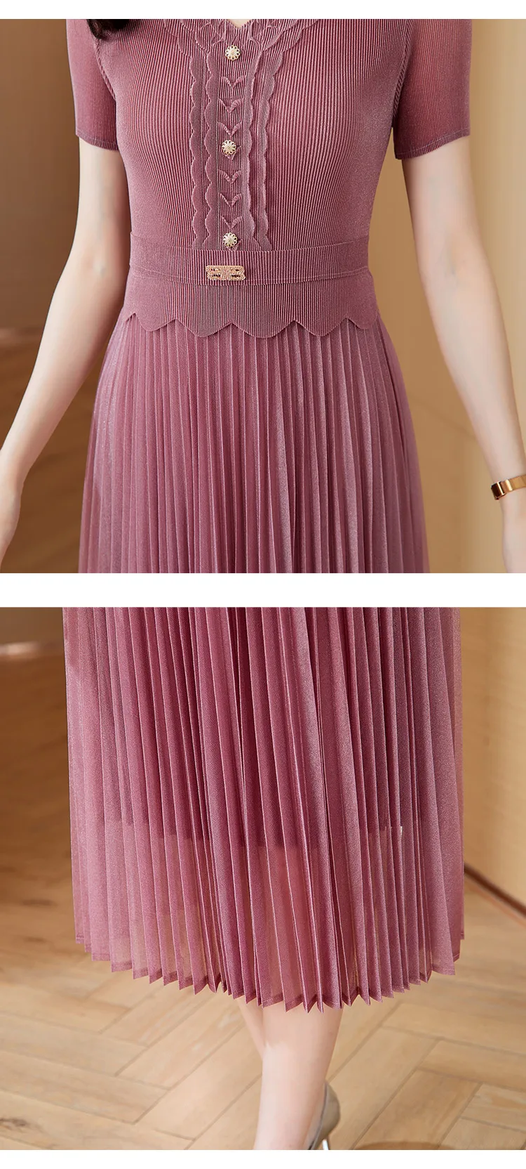 Vestido De Mujer Envuelto Con Cuello En V Para Invitadas De Boda, Casual, Plisado, De Manga Larga, Vestido Corto Para Primavera Y Otoño, Azul Oscuro