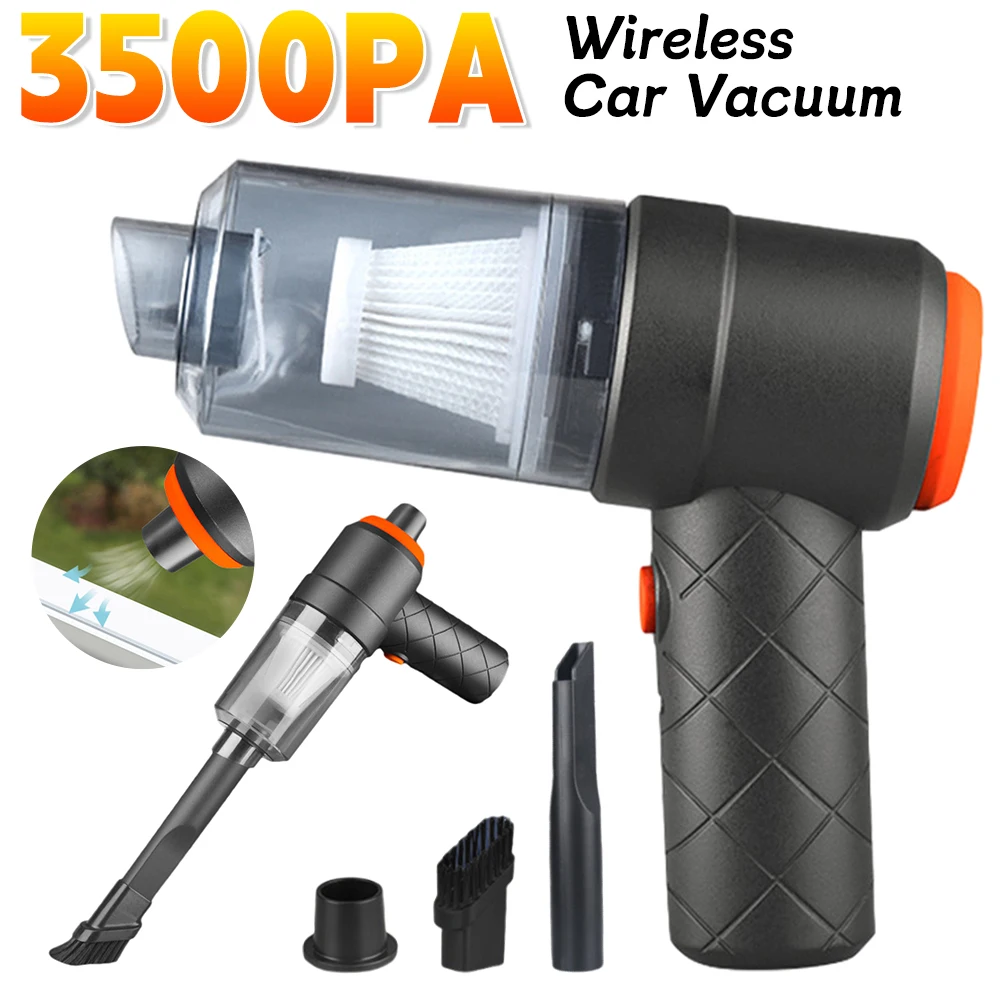 Aspirateur Portable Sans Fil 3500 Pa 128W - Aspirateur Voiture Maison Cuisine 43000 Tr/min