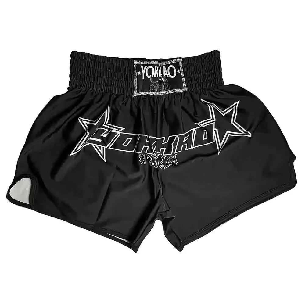 Fight Shorts High Elastic Thai Boxing Trunks Sanda Pants Combat Training Pants Sports High Waist for mma shorts
