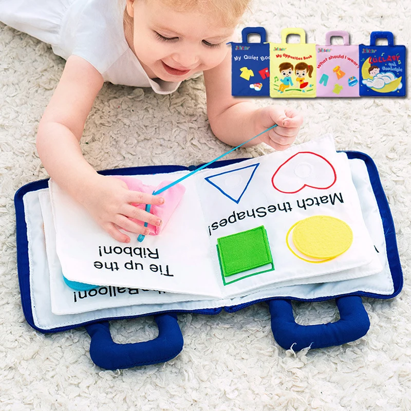 Colorful Caterpillar Quiet Book for 1 Year Old Toddlers & Babies