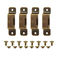 4pcs Vintage Tape Measure Clips Metal Tape Measure Hanger Carrier Leather Tool Waist Pocket Bag Clip Portable Tool Bag Holder 2