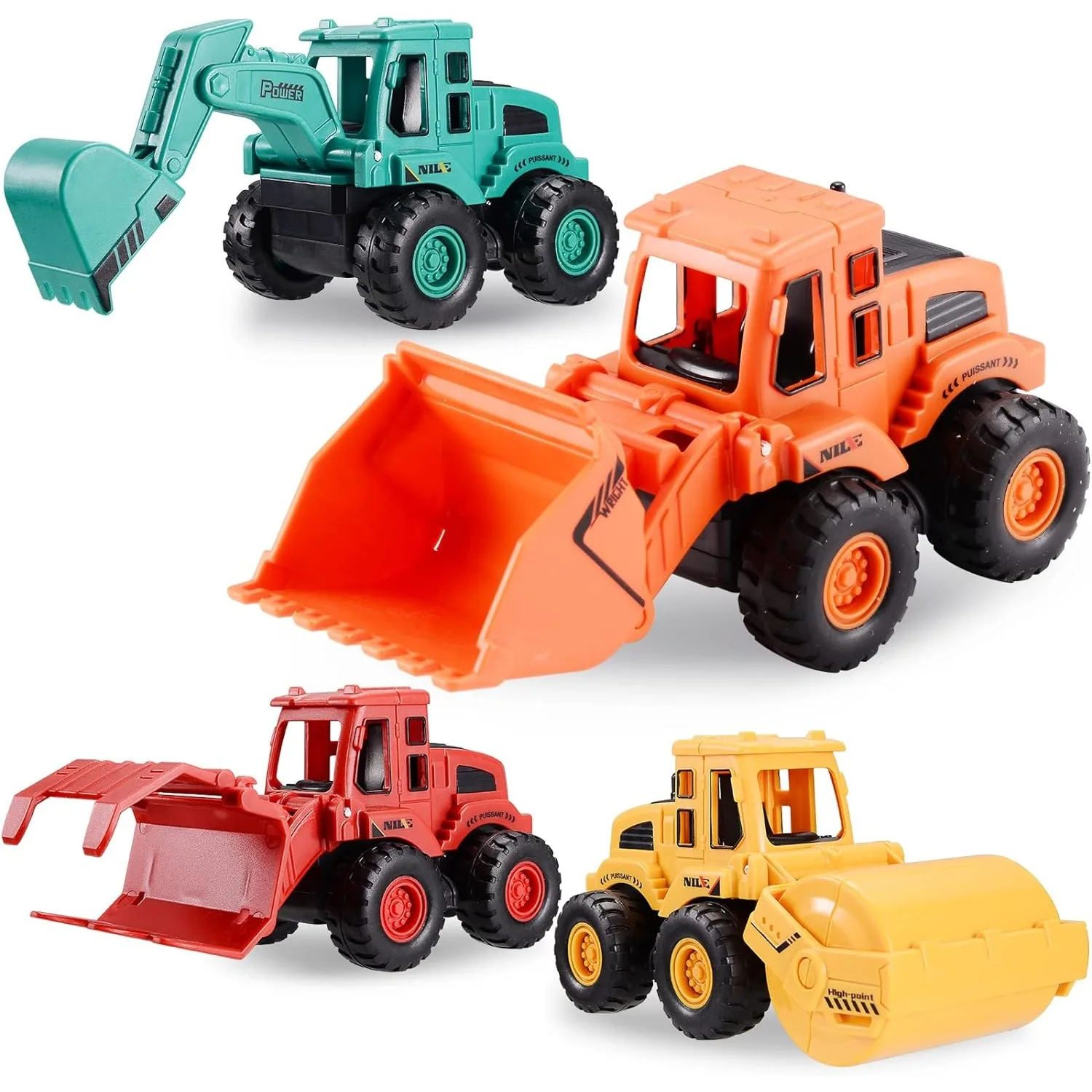 Construction Toys for Boys Kids Friction Powered Construction Truck Toys Car Vehicles Beach Sand Toys Excavator Gift for Girls - 2