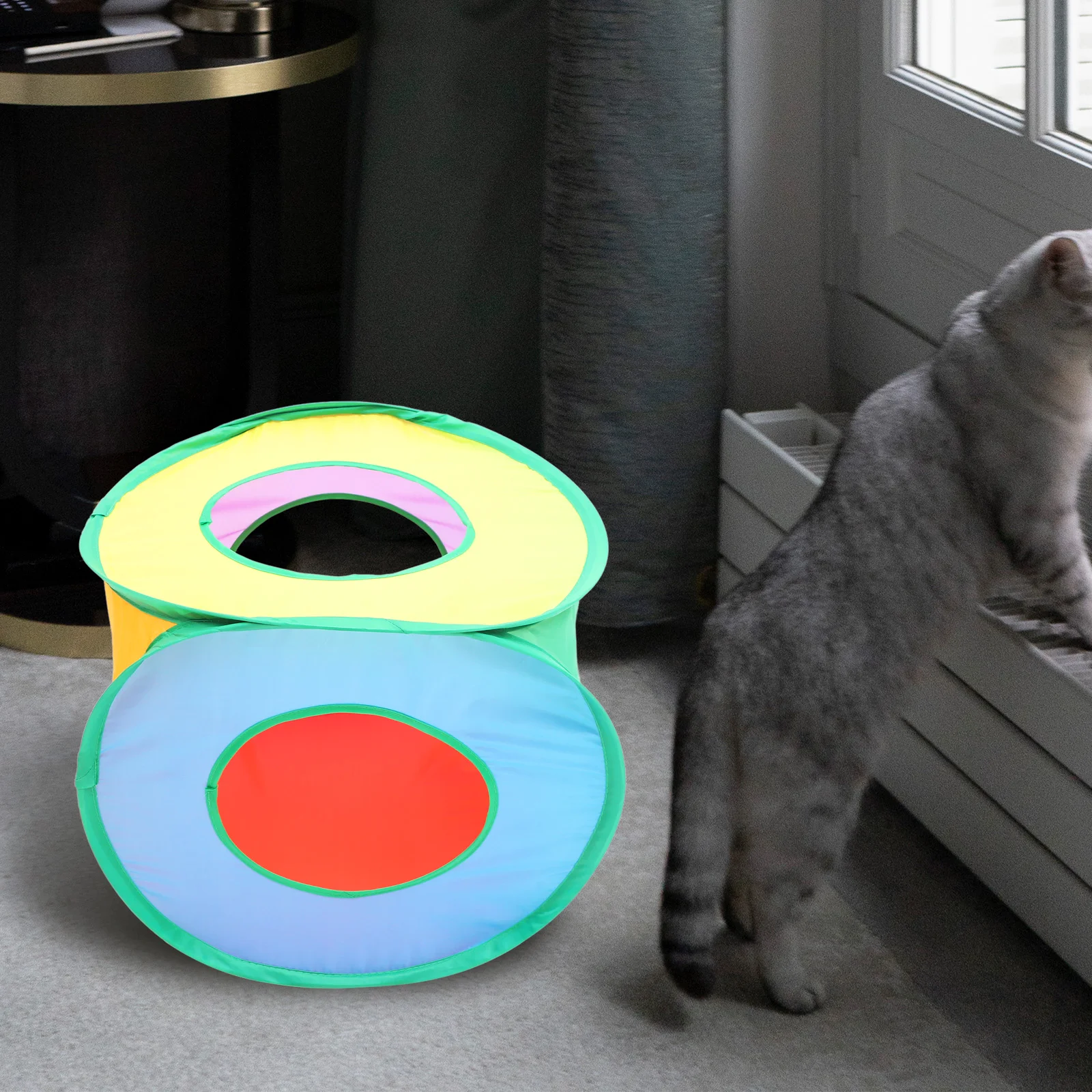 

Pet Cat Cube Foldable Cat Playhouse Breathable Pet House for Playing Hiding
