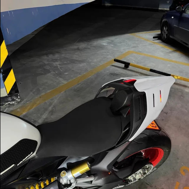 Coprisedile Carenatura Posteriore Per Ducati Panigale E Streetfighter - ABS, Rosso/Nero, Stile Monoposto - Foto 6