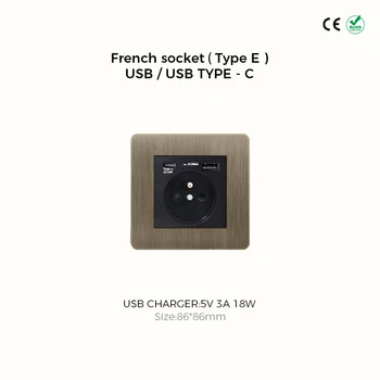 Avoir Vintage ทองเหลืองสวิทช์ 1-4 Gang 2 Way Toggle แผงสวิทช์ Brushed Bronze ซ็อกเก็ตไฟฟ้าและสวิทช์ USB Cat6 Rj45 20
