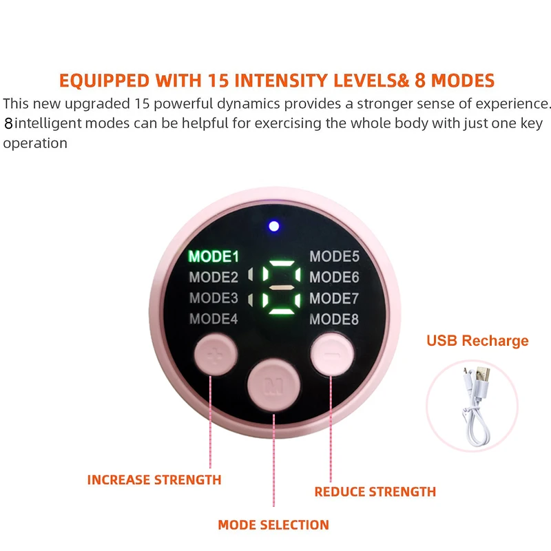 Muscle Stimulation Belt Electric Abs Stimulator Trainer EMS Abdominal Toning Belts Body Slimming Massage Fitness Massager