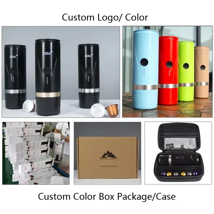 Hot Sale Portable Espresso Machine Personalized Label Set Promotional Gift Smart Capsule Coffee Machine