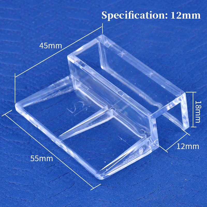 Clip Trasparenti 6 Clip Acrilico Per Acquario 6mm - Supporti Per Coperchio Trasparenti Accessori Acquario - Foto 8
