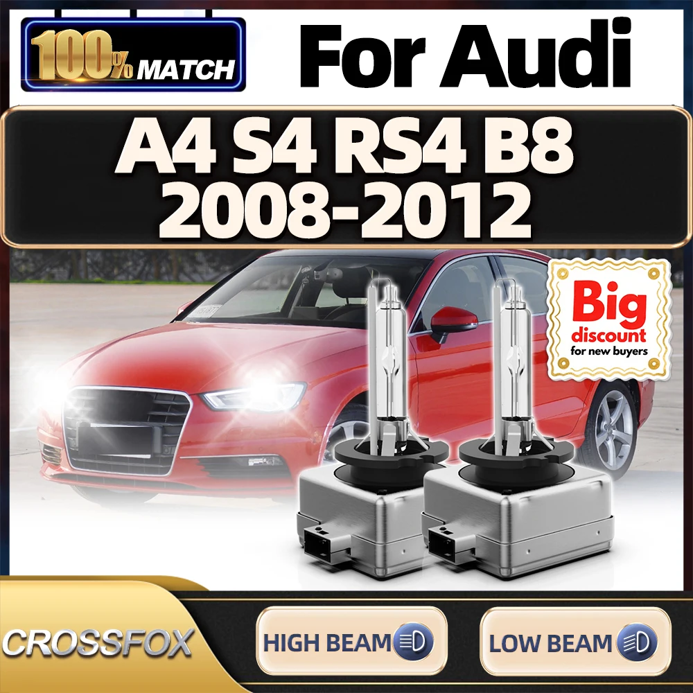 Xenooto D3S Xenon HID Bulbs For Audi Q5 A5 RS5 S5 2008 2009 2010 2011 2012 2013 2014 2015 2016 2017 High Low Dual Beam Lights 6000k Bright White 35w Oem D3sc1 Replacement Not For Halogen 2 Pack