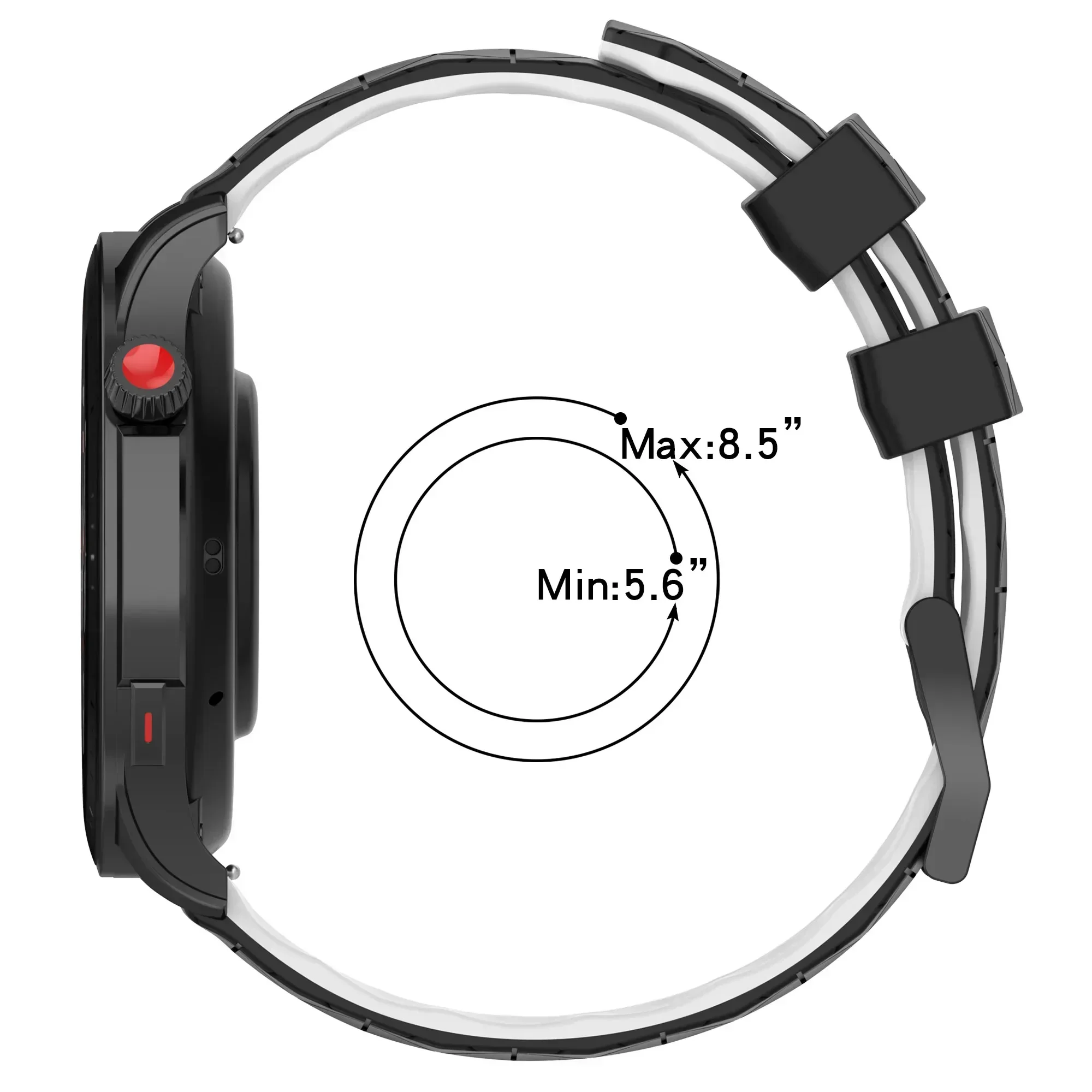 22mm Silicone Watchband - Premium Sport Strap and Bracelet Accessories