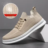 Men's Mesh Breathable Summer Comfortable Casual Shoes Flat Soft Sole Board Shoes Low Top Cement Ground Suitable Sports Shoes