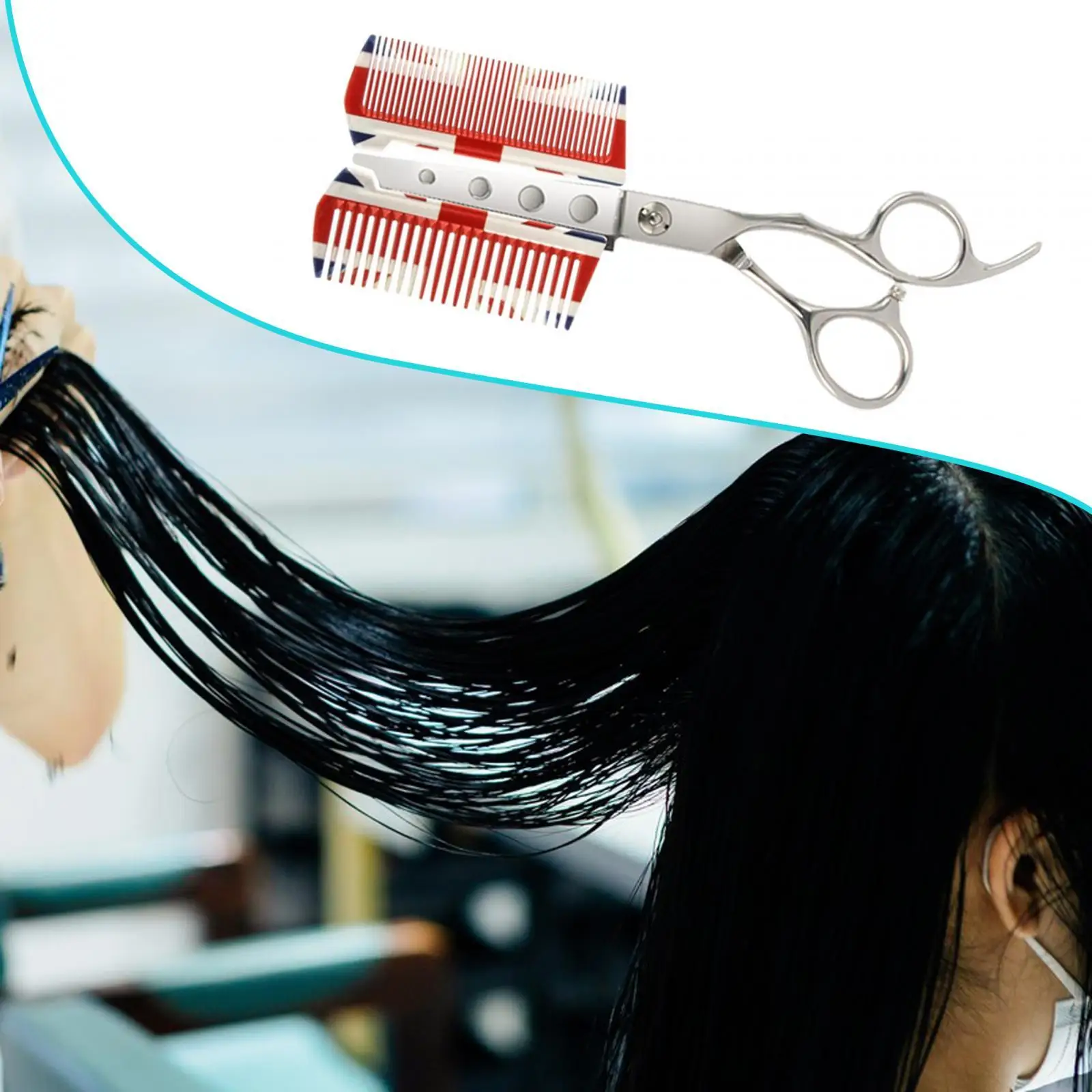Hair Cutting Scissors Cut Tool Cutting Comb Handheld Hairstyle Tool Hair Salon Haircut for Home Hair Salon Barber Shop Women