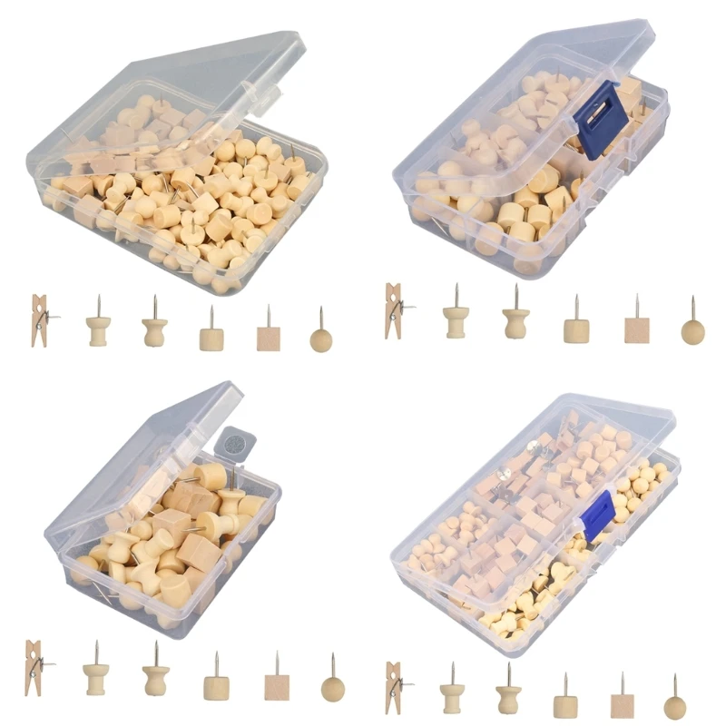 

DXAB Decorative Push Pins Sets for Cork Board Pin Tacks Wall Tacks with Boxes for Map