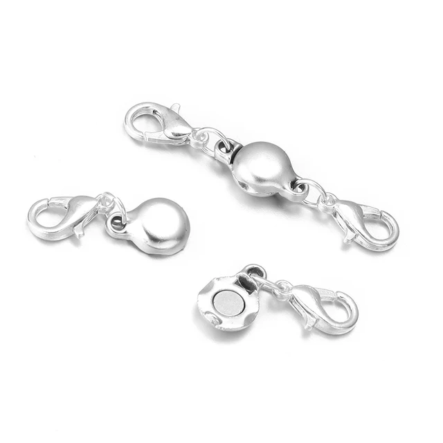 4sets/Lot Handshake Shake Hands Clasps Palm Magnetic Clasps Bracelet Buckle Hook Connector For DIY Jewelry Making Accessories Rhodium
