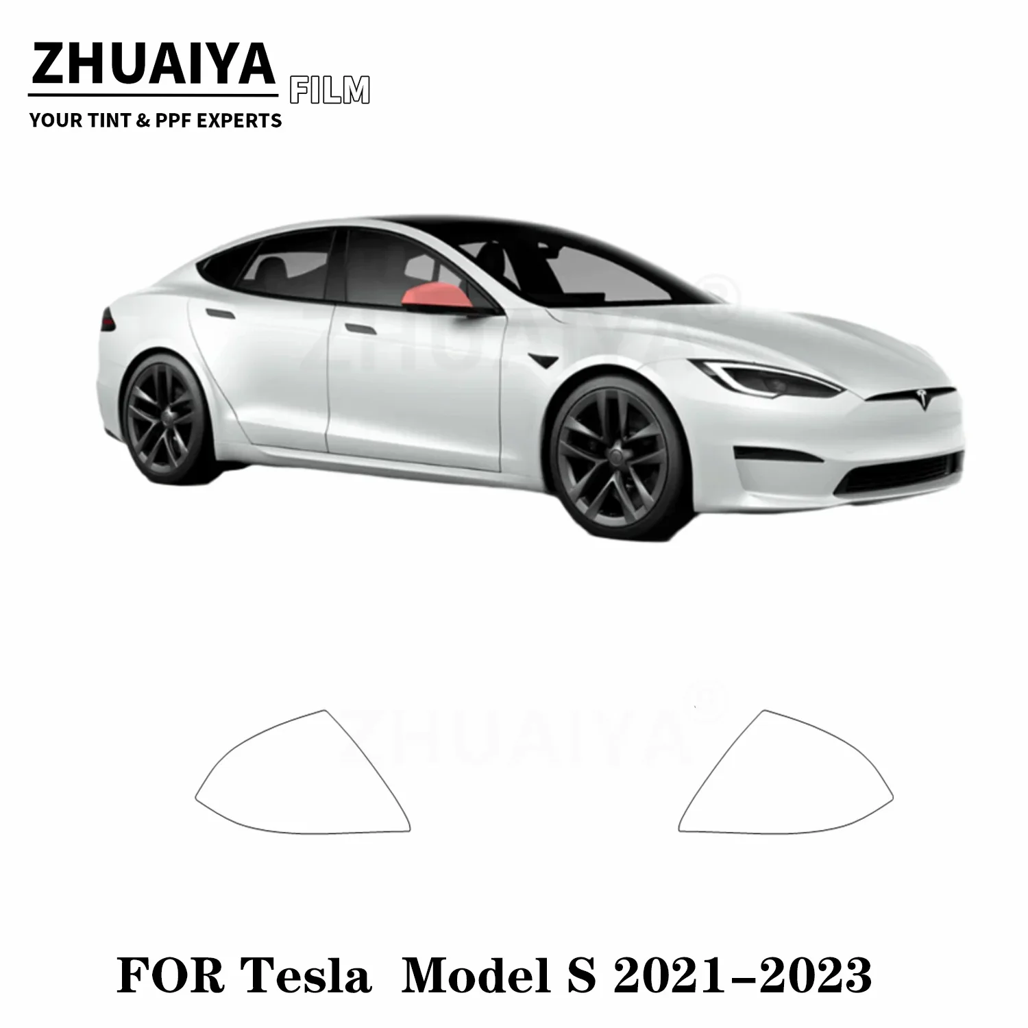 

For Tesla Model S Mirror PPF Paint Protection Film 8mil 2021 2022 2023 car body film