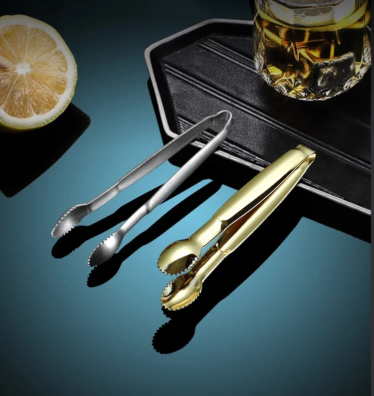 1pcs Coffee Sugar Clip Stainless Steel Tweezer Clamp Sugar Tong Clips Drink Coffee Ice Cube Tea Clips Kitchen Bar Tool