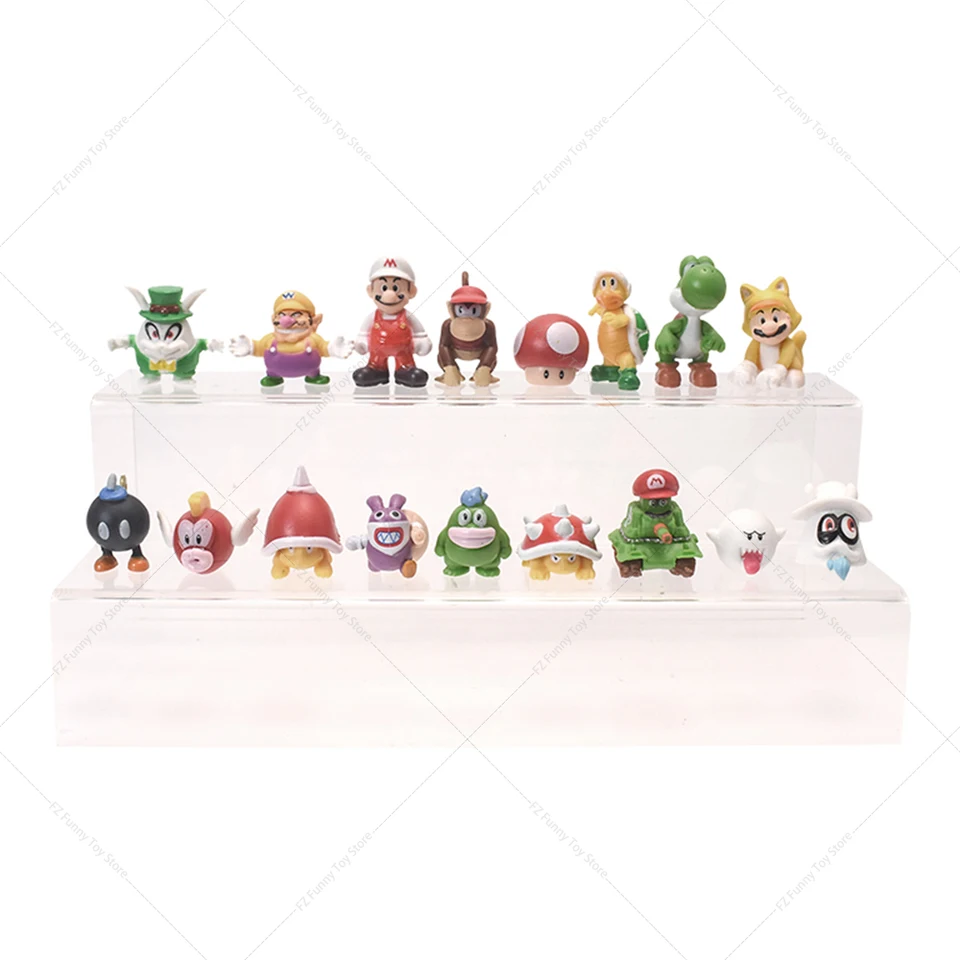 マリオフィギュアセット スーパーマリオのブロス。3-48 PVCアニメフィギュアセット,収集可能な