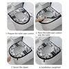 Flannelette Toilet Seat Cushion Household Universal Thickened Printing Zipper Toilet Cover Waterproof Plush Toilet Heating Pad 4