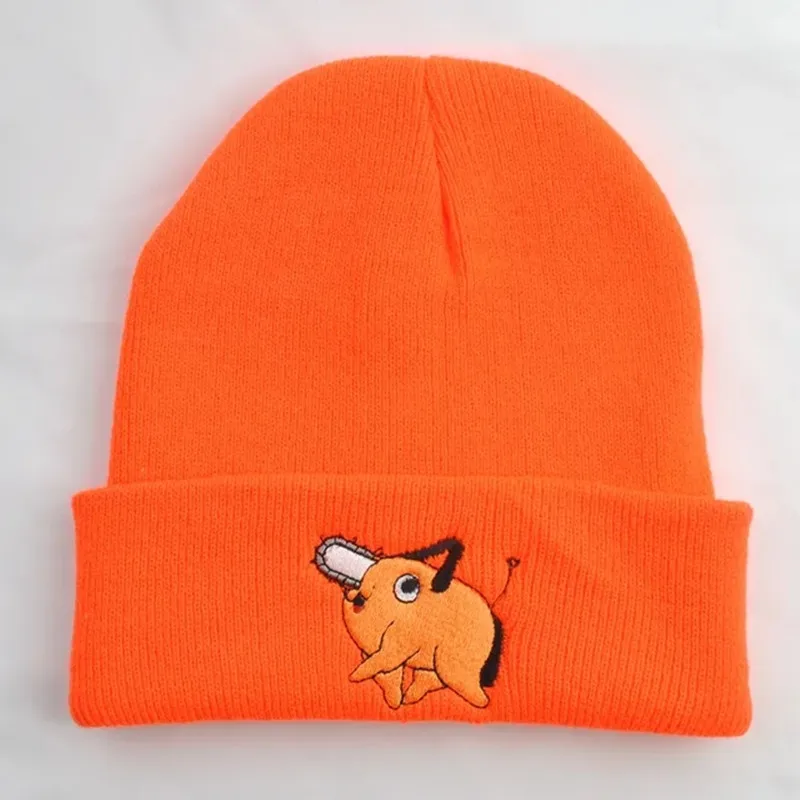 Cosplay Hat Cosplay Prop Accessories Outdoor Chainsaw Man Knitted Plush Hat Pochita Warm Cap Anime Cosplay Unisex Costume Prop Party Accessories Gift