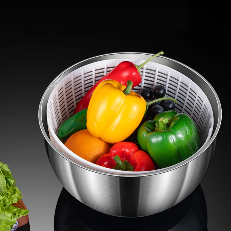 Groente Droger, 1.2L Geïntegreerde Salade Spinner ... – Vicedeal