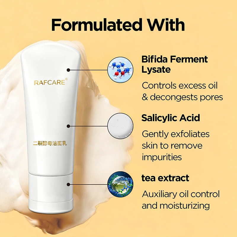 Soft Amino Acid Face Wash Cream Cleans Pores Impurities And oil For Sensitive Prevents Skin Dryness Deep Hydration 2