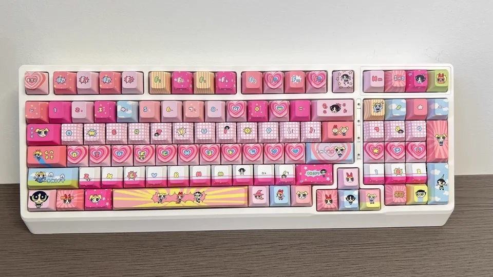 The Powerpuff Girls Season keycaps custom PBT cherry profile