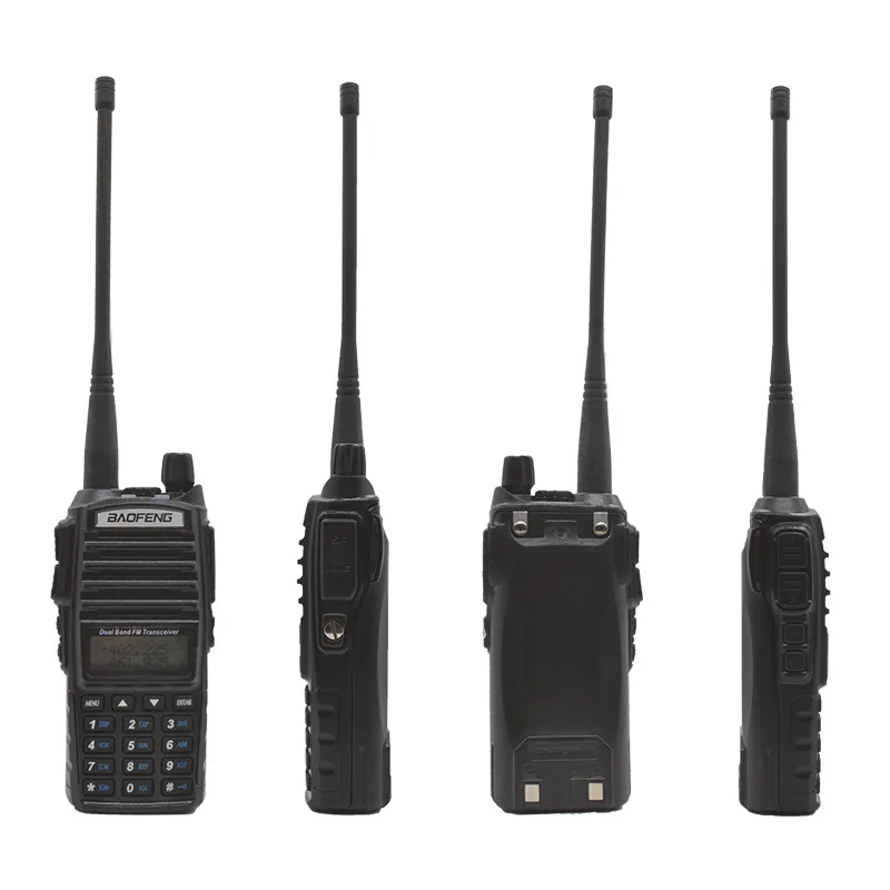 Baofeng UV 82 8W Military Walkie Talkie Long Range 10 KM High Power Modes Dual Ptt Baofeng UV82 UHF VHF Ham Radios UV-82 HP