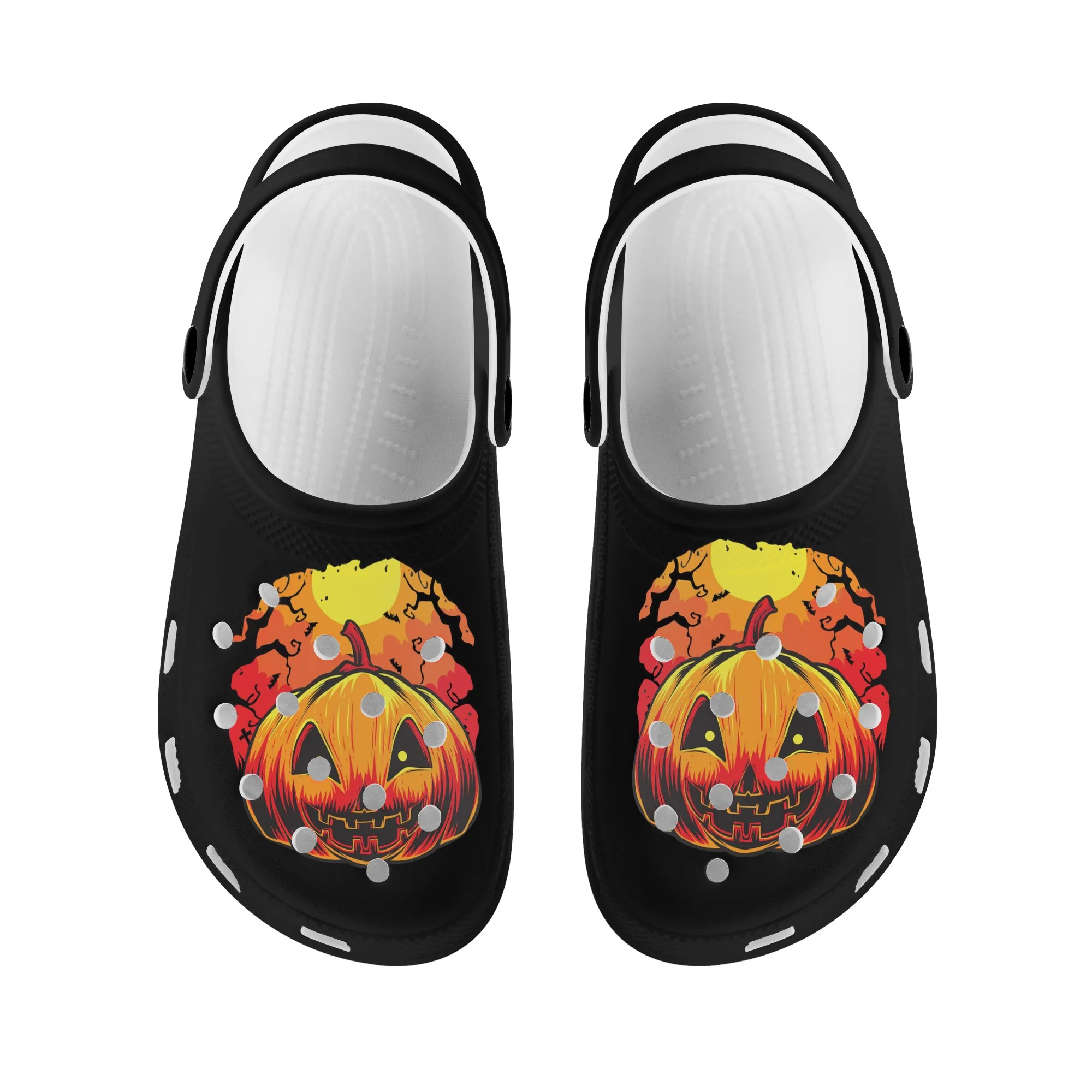 Halloween Gift Cartoon Pumpkin Print Casual Shoes Comfortable Non-slip Beach Sandals Lightweight Soft Sole Indoor Slippers New