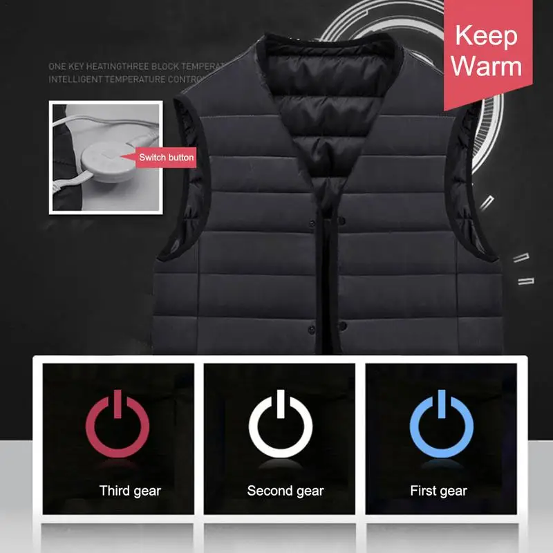 

Heating Jacket Womens Heated Jacket Clothes Lightweight Washable Heating Clothes Gilet With 3 Heat Temperature Control For