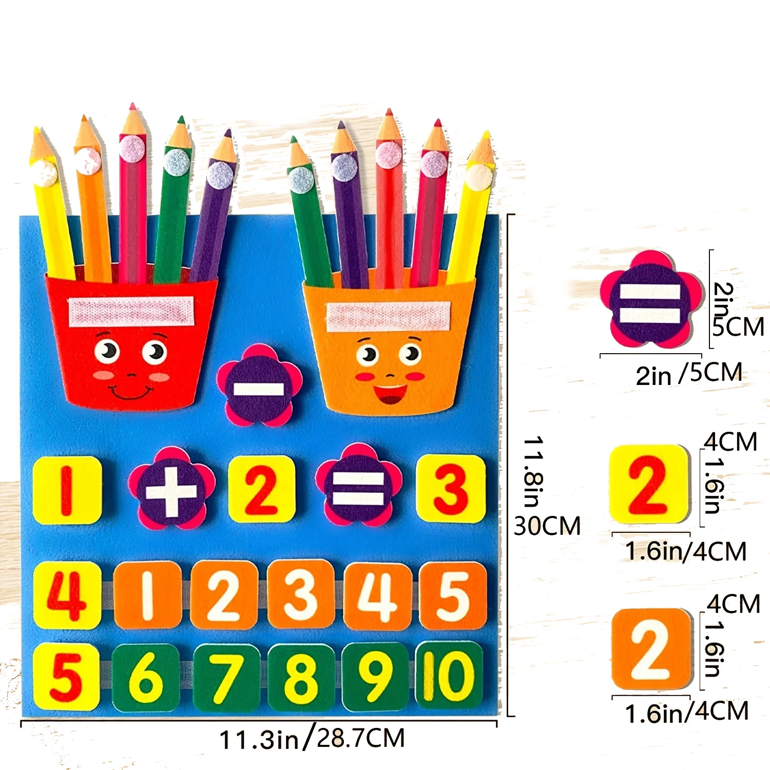 Educational Toys Math Toys Teaching Aids Toys Felt Early Education Toys Digital DIY Addition And Subtraction Practice Toddler Teaching Aids Finger Digital Early Education