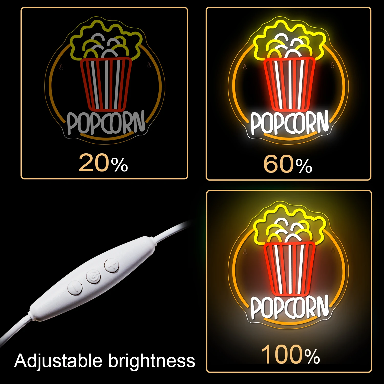 Insegna Al Neon per L'home Theater, Insegna per L'home Theater, Insegna LED per L'home Theater, Insegna per L'home Cinema, Arte Dell'home Theater, Arredamento per L'home Theater